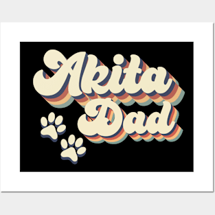 Akita Dad Gift For Lovers of Dogs Posters and Art